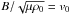 \hbox{$ {B} / {\sqrt{\mu \rho _0 } } ={{v}}_0$}