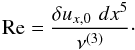 \appendix \setcounter{section}{2} \begin{equation} {\rm Re} = \frac{\delta{u_{x,0}} \,\, dx^5}{\nu^{(3)}}\cdot \end{equation}