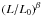 $\br{L/L_0}^\beta$
