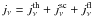 \hbox{$j_\nu = j_\nu^{\rm th} + j_\nu^{\rm sc} + j_\nu^{\rm fl}$}