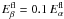 \hbox{$E_\beta^{\rm fl} = 0.1 \, E_\alpha^{\rm fl}$}