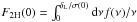 \hbox{$\FtH(0)=\int_0^{\delta_{\rm L}/\sigma(0)}\dd\nu f(\nu)/\nu$}