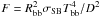 Mathematical equation: \hbox{$F= R_{\rm bb}^2 \sigma_{\rm SB}T_{\rm bb}^4/D^2$}