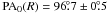 \hbox{${\rm PA}_0(R)=96\fdg7\pm0\fdg5$}
