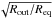 \hbox{$\sqrt{R_{\rm out}/R_{\rm eq}}$}