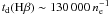 Mathematical equation: \hbox{$t_{\rm d} ({\rm H}\beta) \sim 130\,000 \, n_{\rm e}^{-1}$}