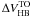 \hbox{$\Delta V_{\rm HB}^{\rm TO}$}