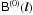 \hbox{$\coh{B}{}^{(0)}(\vec l)$}