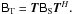 \hbox{$\coh{B}{\mathrm{T}}=\jones{T}{} \coh{B}{\mathrm{S}} \jonesT{T}{}.$}