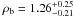 $\rho_{\rm b} = \er{1.26}{0.25}{0.21}$