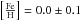 $\FeH = 0.0 \pm 0.1$