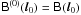 \hbox{$\coh{B}{}^{(0)}(\vec l_0) = \coh{B}{}(\vec l_0)$}