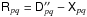 Mathematical equation: \hbox{$\coh{R}{pq} = \coh{D}{pq}'' - \coh{X}{pq}$}