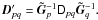 Mathematical equation: \hbox{$\jones{D}{pq}' = \jonesinv{\tilde{G}}{p} \coh{D}{pq} \jonesinv{\tilde{G}}{q}.$}