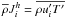 Mathematical equation: \appendix \setcounter{section}{2} \hbox{$\overline \rho J_i^h =\overline {\rho {u}'_i {T}'}$}