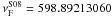 Mathematical equation: \hbox{$\nu_{\rm F}^{\rm S08}=598.89213060$}