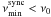 Mathematical equation: \hbox{$\nu^{\rm sync}_{\rm min} <\nu_0$}