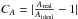 Mathematical equation: \hbox{$C_A=|\frac{A_{\rm real}}{A_{\rm ideal}}-1|$}