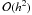 Mathematical equation: \hbox{${\cal O}(h^2)$}