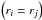 Mathematical equation: \hbox{$\left(r_i=r_j\right)$}
