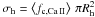 Mathematical equation: \hbox{$\sigma_{\rm h}=\left\langle f_{\rm c,Ca\,II} \right\rangle\, \pi R_{\rm h}^2$}