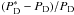 Mathematical equation: \hbox{$(\PD^* - \PD)/\PD$}