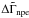 Mathematical equation: \hbox{$\Delta\tilde{\Gamma}_{\rm npe}$}