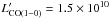 Mathematical equation: \hbox{$L'_{\mathrm{CO(1- 0)}} = 1.5 \times 10^{10}$}