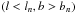 Mathematical equation: \hbox{$\left(l< l_n,b>b_n\right)$}