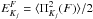 Mathematical equation: \appendix \setcounter{section}{2} \hbox{$E_{K_j}^F=\langle \Pi_{K_j}^2(F)\rangle/2$}