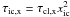 Mathematical equation: \hbox{$\tau_{\rm ic,x} = \tau_{\rm cl,x} x_{\rm ic}^2$}