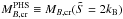 Mathematical equation: \hbox{$M_{B,{\rm cr}}^{\rm PHS} \equiv M_{B,{\rm cr}}(\tilde S = 2 k_{\rm B})$}