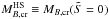 Mathematical equation: \hbox{$M_{B,{\rm cr}}^{\rm HS} \equiv M_{B,{\rm cr}}(\tilde S = 0)$}
