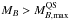 Mathematical equation: \hbox{$M_B > M_{B,\max}^{\rm QS}$}