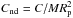 Mathematical equation: \hbox{$C_\mathrm{nd}=C/MR_\mathrm{p}^2$}