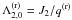 Mathematical equation: \hbox{$\Lambda_{2,0}^\mathrm{(r)}=J_2/q^\mathrm{(r)}$}