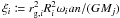 Mathematical equation: \hbox{$\xi_i \coloneqq r_{\mathrm{g},i}^2 R_i^2 \omega_i a n / (G M_j)$}