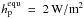 Mathematical equation: \hbox{$h_\mathrm{p}^\mathrm{equ}~=~2\,\mathrm{W/m}^2$}