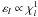 Mathematical equation: \hbox{$\varepsilon_l\propto\chi_l^1$}