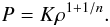 Mathematical equation: \begin{eqnarray} \label{poly} P=K\rho^{1+1/n}. \end{eqnarray}