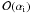 Mathematical equation: \hbox{$\Order(\ai)$}