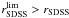 Mathematical equation: \hbox{$r_{{\rm SDSS}}^{\rm lim} > r_{{\rm SDSS}}$}