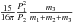 Mathematical equation: \hbox{$\frac{15}{16\pi}\frac{P_1^2}{P_2}\frac{m_3}{m_1+m_2+m_3}$}