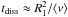 Mathematical equation: \hbox{$t_{\rm diss} \approx R_1^2/\langle \nu\rangle$}