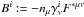 Mathematical equation: \hbox{$B^i:= - n_{\mu}\gamma^i_\nu F^{*\mu\nu}$}