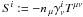 Mathematical equation: \hbox{$S^i:= - n_{\,\mu}\gamma^i_\nu T^{\mu\nu}$}