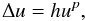 Mathematical equation: \begin{equation} \Delta u = h u^p, \label{eq:poiss} \end{equation}