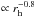 Mathematical equation: \hbox{$\propto r_{\rm h}^{-0.8}$}