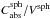 Mathematical equation: \hbox{$C_{\rm abs}^{\rm sph}/V^{\rm sph}$}