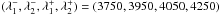 \hbox{$(\lambda_1^-,\lambda_2^-,\lambda_1^+,\lambda_2^+)=(3750,3950,4050,4250)$}
